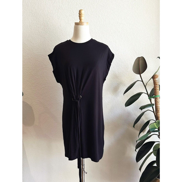 Lovers + Friends T Shirt Mini Dress XS Boho Gathered Relaxed Beachy Comfort - Picture 1 of 9